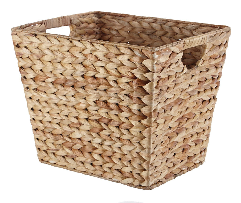 Emery Rectangular Hand Woven Storage Basket, 14.57 x 12 x 12-in S8K3