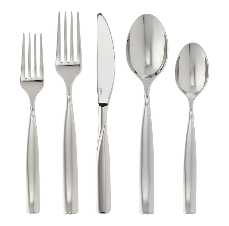 Enfield Twist Flatware Set, Stainless Steel, Serves 4, 20-pc D8Y7