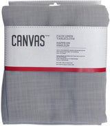 Faux Linen Rectangle Tablecloth, 60-in x 120-in, Light Grey M1K4 - product image 1