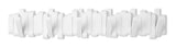 Flemington Steel 6-Hook Flip Down Rail, White, 24-in F7A2 - product image 1