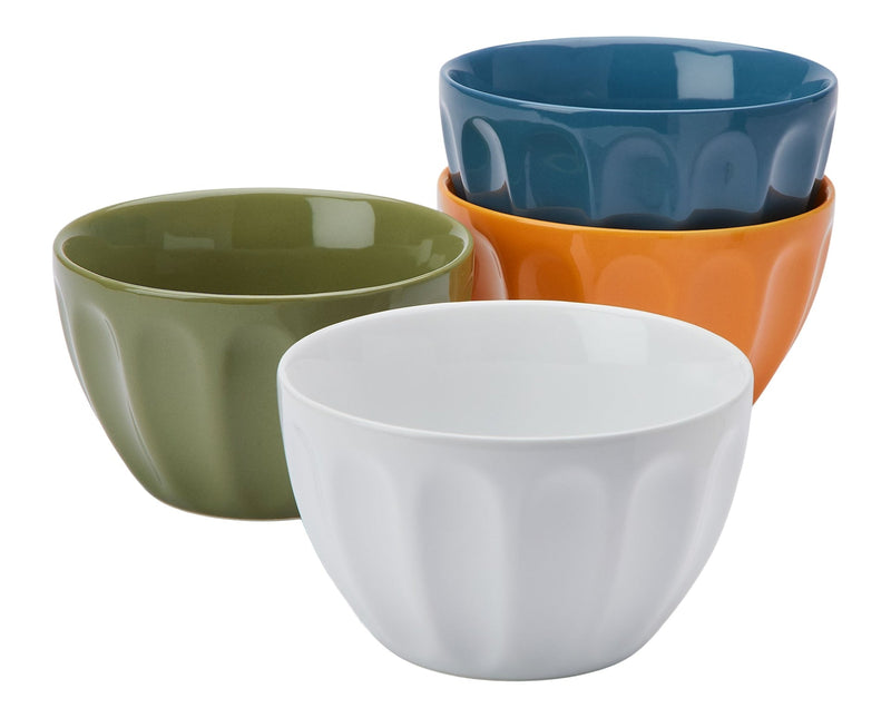 Lyndale Multi Pastel Stoneware Latte Bowl Set, Assorted Colours, 4-pk F3N9