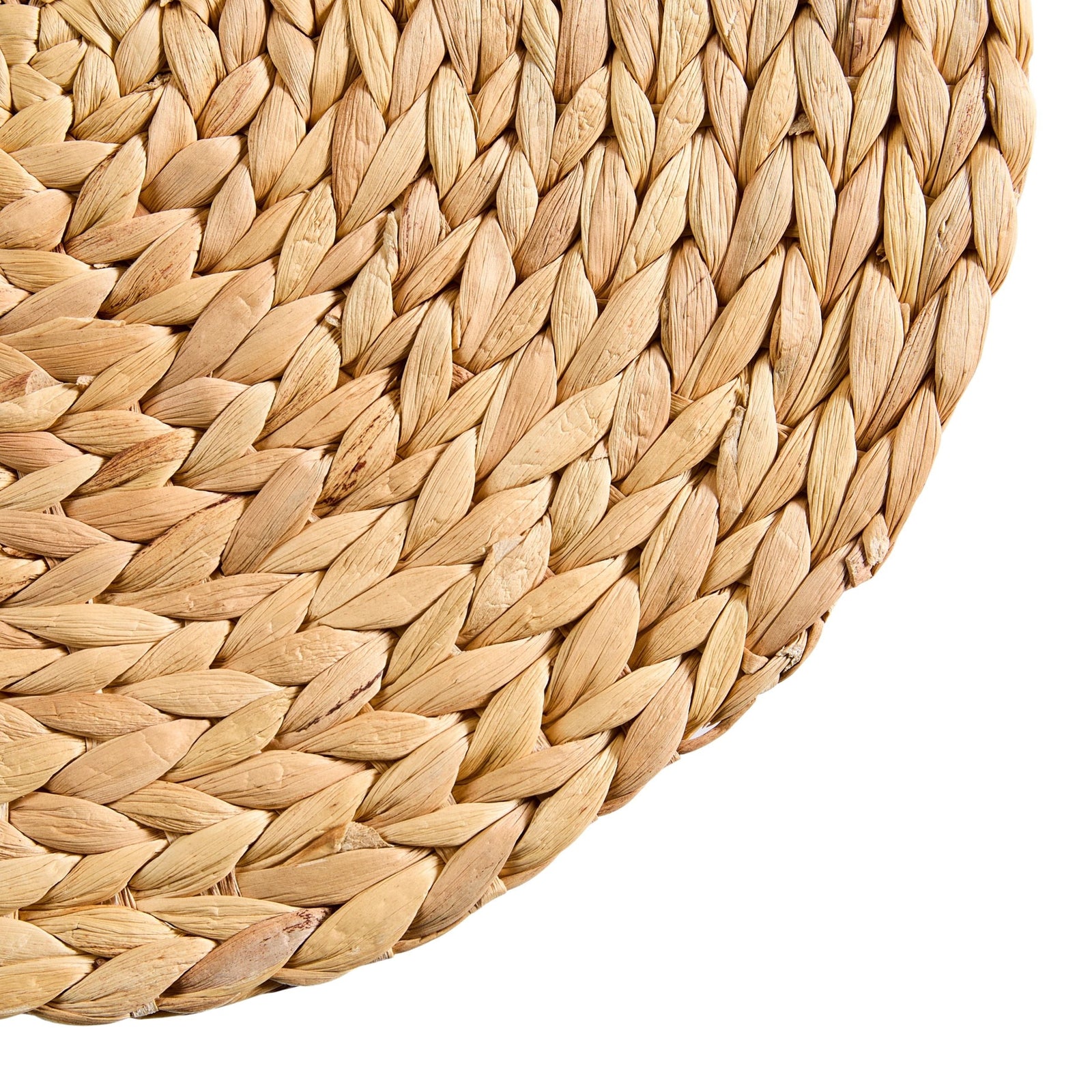 Natural Round Paper Placemat/Charger, Beige, 4-pk C4C9 - product image 3