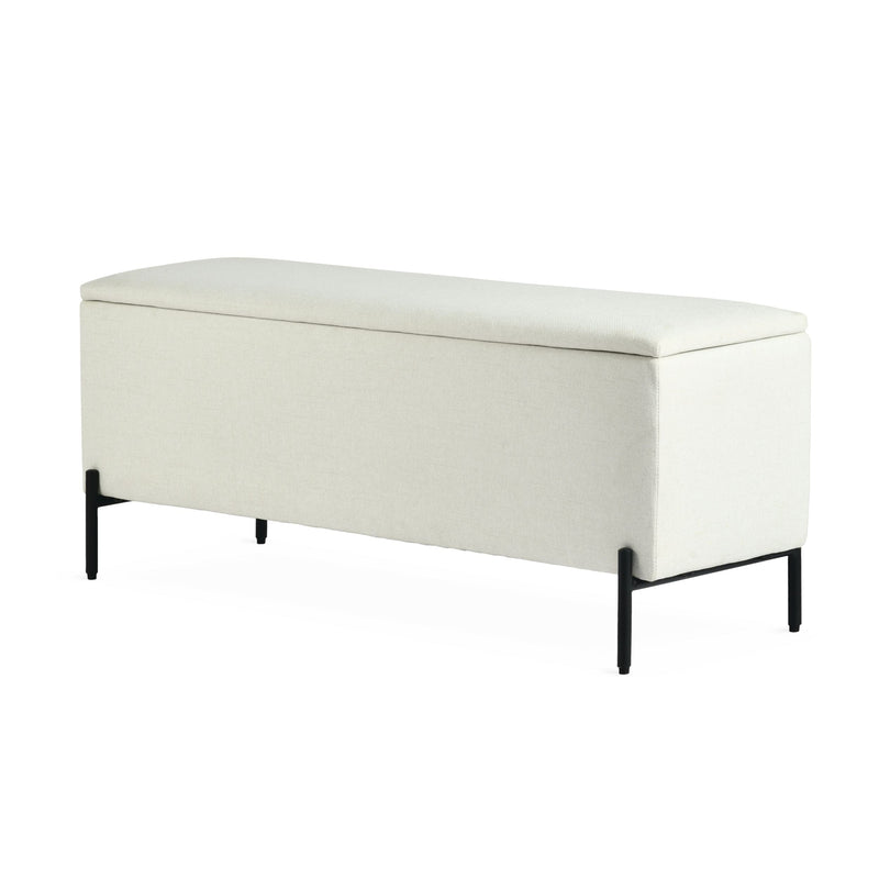 Picton Storage Bench, White S1E4