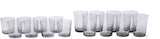 Smoked Glassware Tumbler Set, 13 oz & 19 oz, 16-pc T9S0 - product image 1