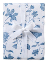 Spill Resistant Floral Print Table Cloth, Blue/White, 60-in x 104-in H1E3 - product image 1