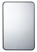 Truro Metal Rectangular Wall Mirror, Black, 20 x 30-in U3T5 - product image 1