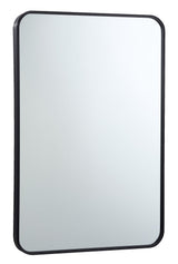 Truro Metal Rectangular Wall Mirror, Black, 20 x 30-in U3T5 - product image 2