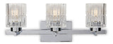 Waverly 3-Light Vanity Light Fixture with Clear Glass Shades, Chrome M5S2 - product image 1
