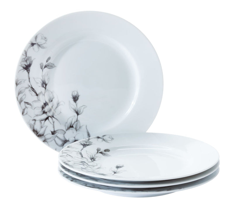 Wild Rose Side Plate, 1-pc, White, Dishwasher & Microwave-Safe F8J2