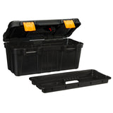 Portable Plastic Tool Box with Removable Tray, 17-in Y7Z4 - product image 4