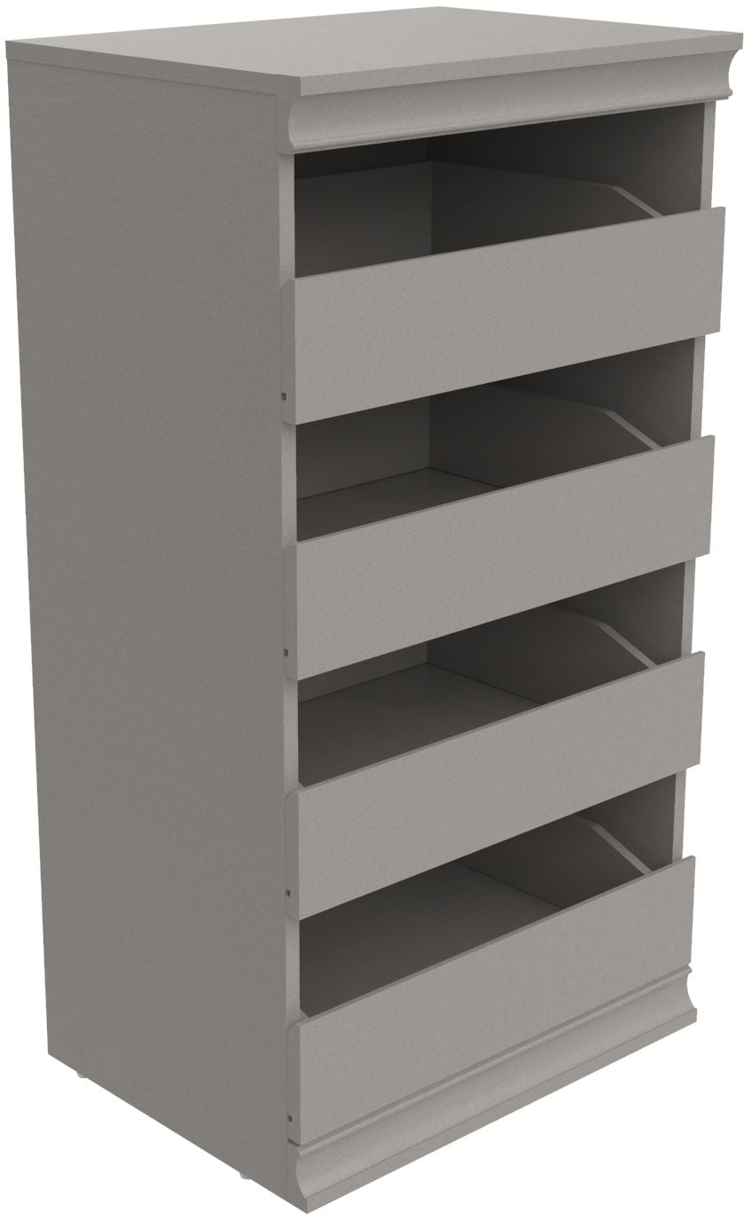 Modular Stackable 4-Drawer Closet Storage Unit, Taupe Z6I9 - product image 1