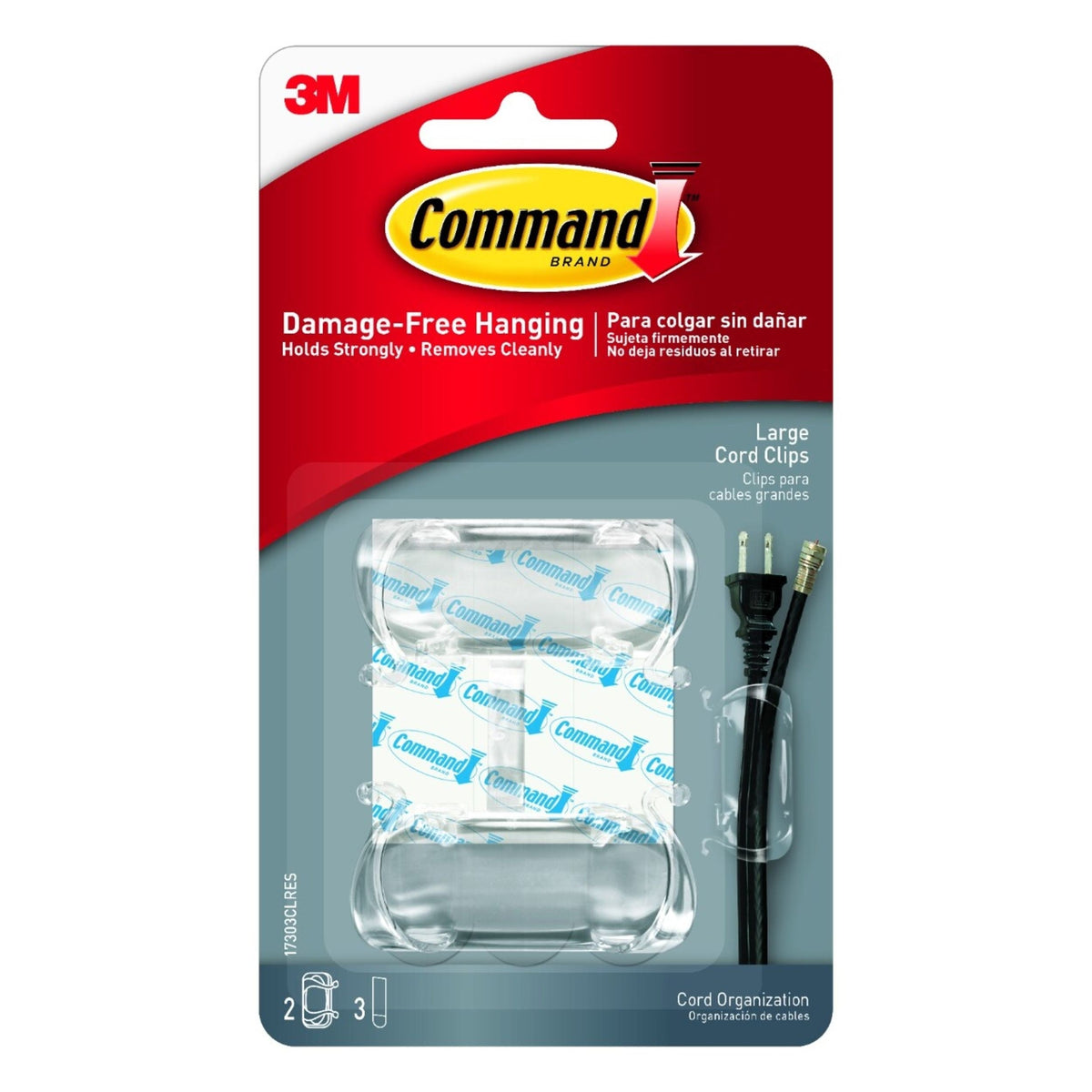 Clear Cord Clips, Clear Y3J3 - product image 1