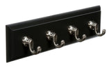 Slate 4-Hook Key Rail Organizer with Adhesive Strips, 2-lbs Y6K9 - product image 1