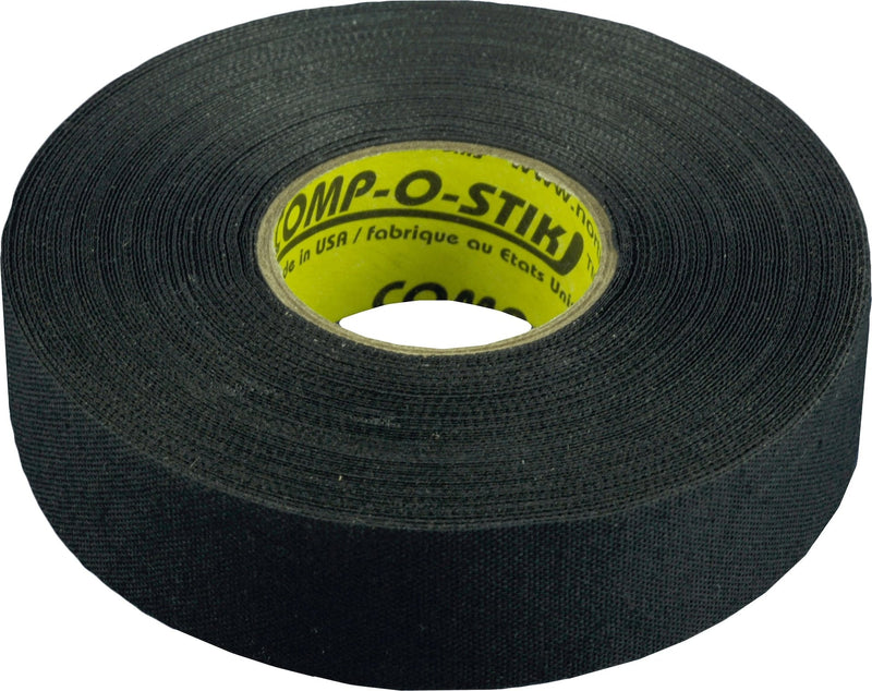 Cloth Hockey Stick Tape, Black, 24-mm x 15-m, 4-pk F4W8