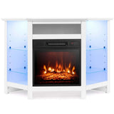 Fireplace TV Stand with LED Lights, White T6O7 - product image 1