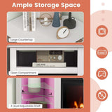 Fireplace TV Stand with LED Lights, White J3W3 - product image 5