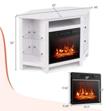 Fireplace TV Stand with LED Lights, White T6O7 - product image 8