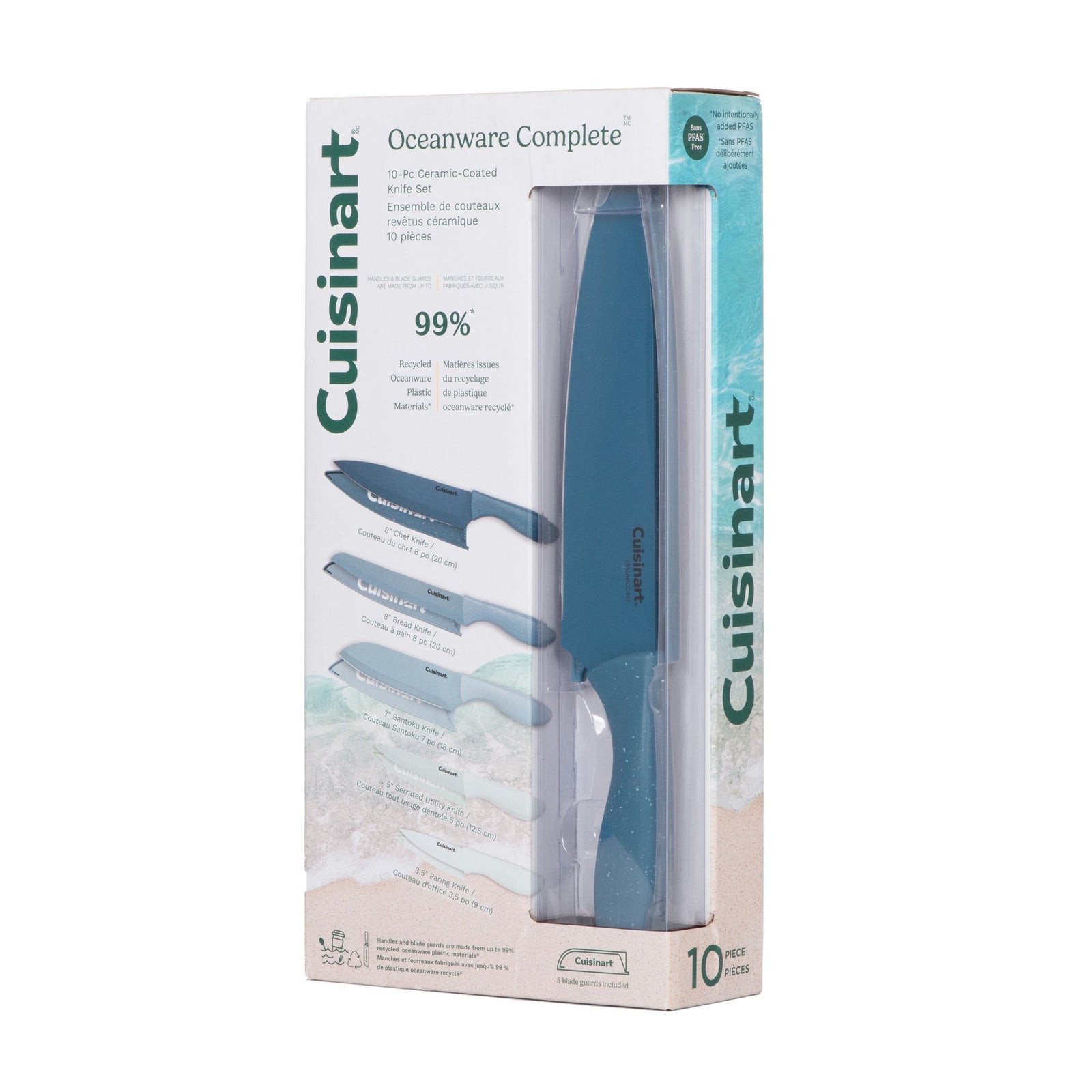Oceanware Non-Stick Steel Knife Set, 10-pc T8X6 - product image 1