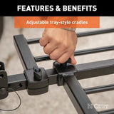 18085 2-Bike Tray-Style Hitch Mount Bike Rack, Fits 1-1/4, 2-in Receiver, Black O8N4 - product image 6