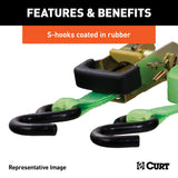 83002 16-ft Red Cargo Straps with S-Hooks (500-lb, 4-pk) Z2R8 - product image 4