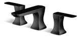 Aztek Double Handle Widespread 8-in Centreset Bathroom Sink Faucet with Pop-up Drain, Matte Black M0W5 - product image 1
