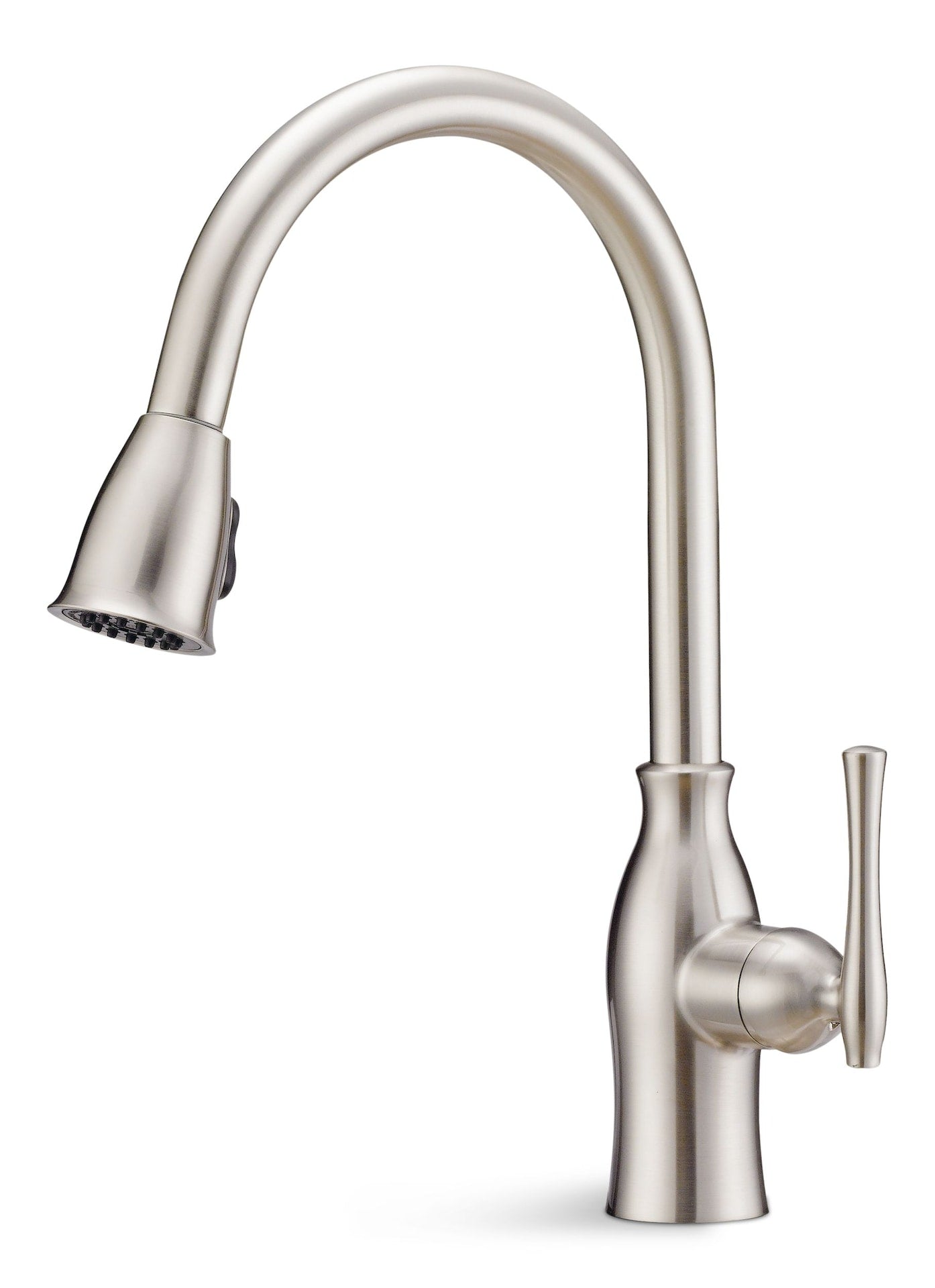 Lisa Single-Handle High Arc Pull-Down Kitchen Faucet, Brushed Nickel G9R9 - product image 1