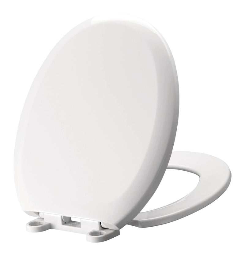 Plastic Slow Close Round Toilet Seat, Antibacterial Z6V1