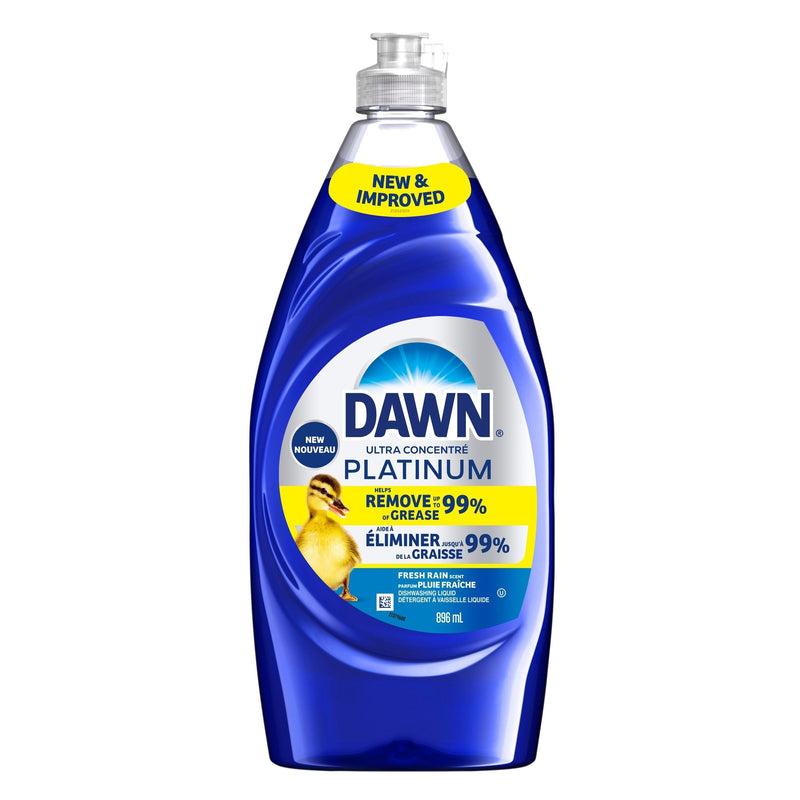Platinum Liquid Dish Detergent, Refreshing Rain, 896-mL P5U8