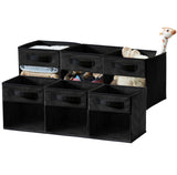 Collapsible Transparent Front Cube, 11-in, 6-pk, Black A3E7 - product image 2
