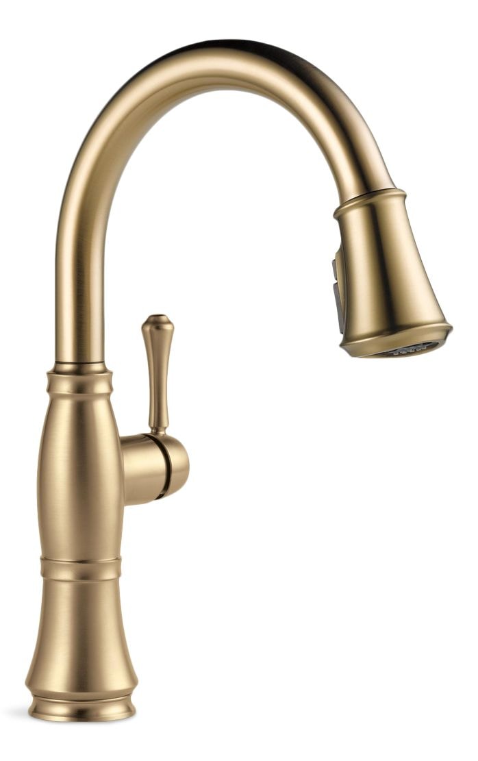 Cassidy 1-Handle ShieldSpray Pull-Down Kitchen Faucet, Champagne Bronze O4I7 - product image 1