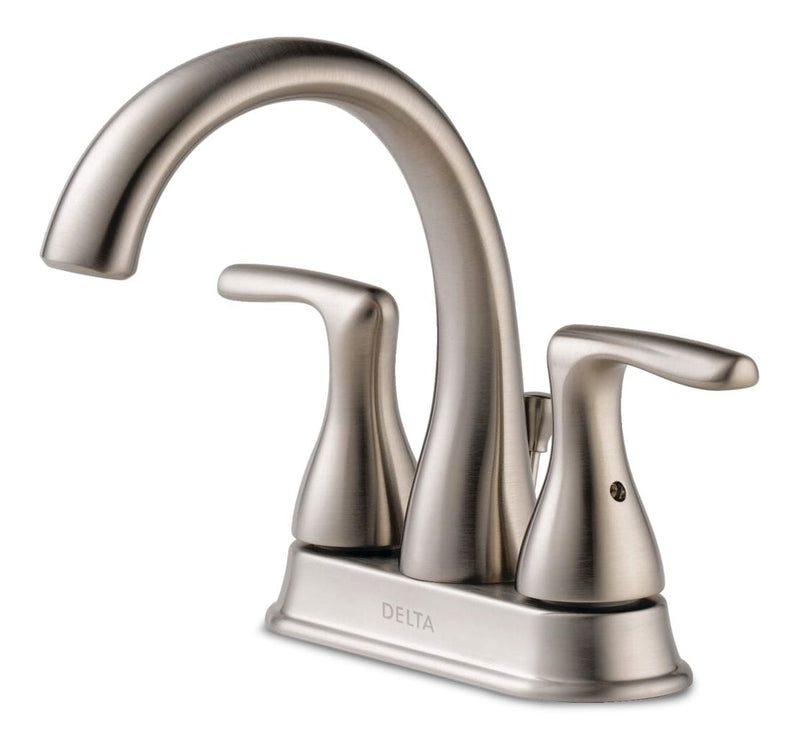 Principals 2-Handle Lavatory Sink Faucet, Centreset Installation, Brushed Nickel W8F1