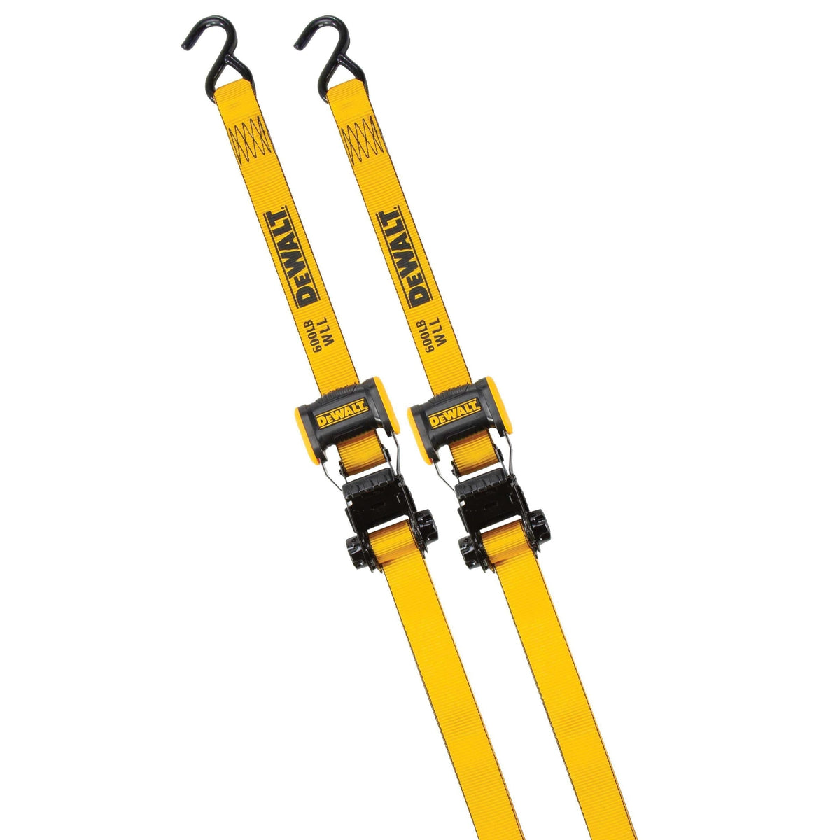 DXBC18002 1,800-lb Ratchet Tie-Down Straps, 1.25-in x 12-ft, 2-pk P1Z9 - product image 1