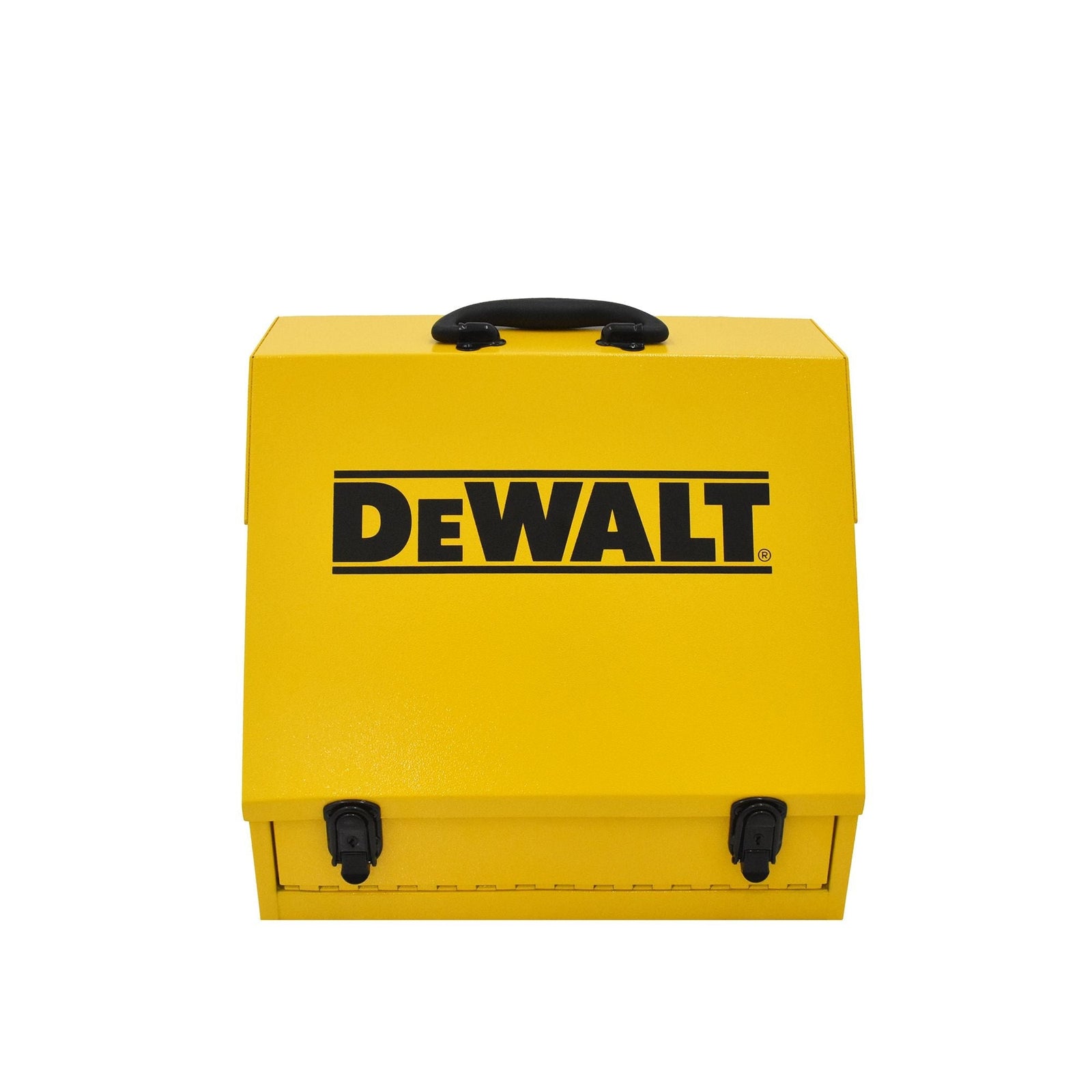Handheld Steel Shop Tool Box with Lid & Handle, Yellow, 15-in J4C6 - product image 2