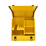Handheld Steel Shop Tool Box with Lid & Handle, Yellow, 15-in J4C6 - product image 3