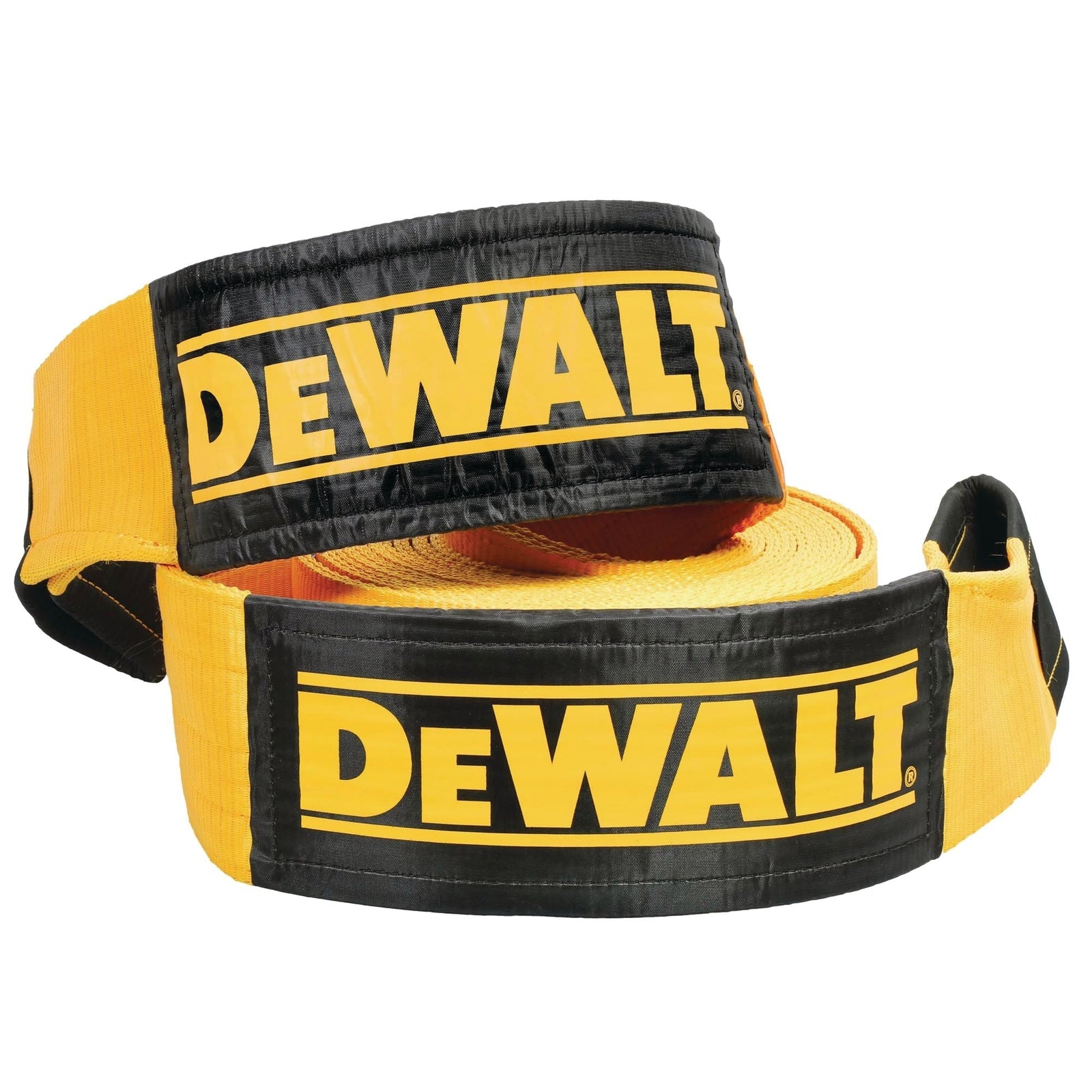 Heavy-Duty 75000-lb Break Strength Looped End Recovery Strap, Yellow, 6-in x 30-ft V6X0 - product image 1