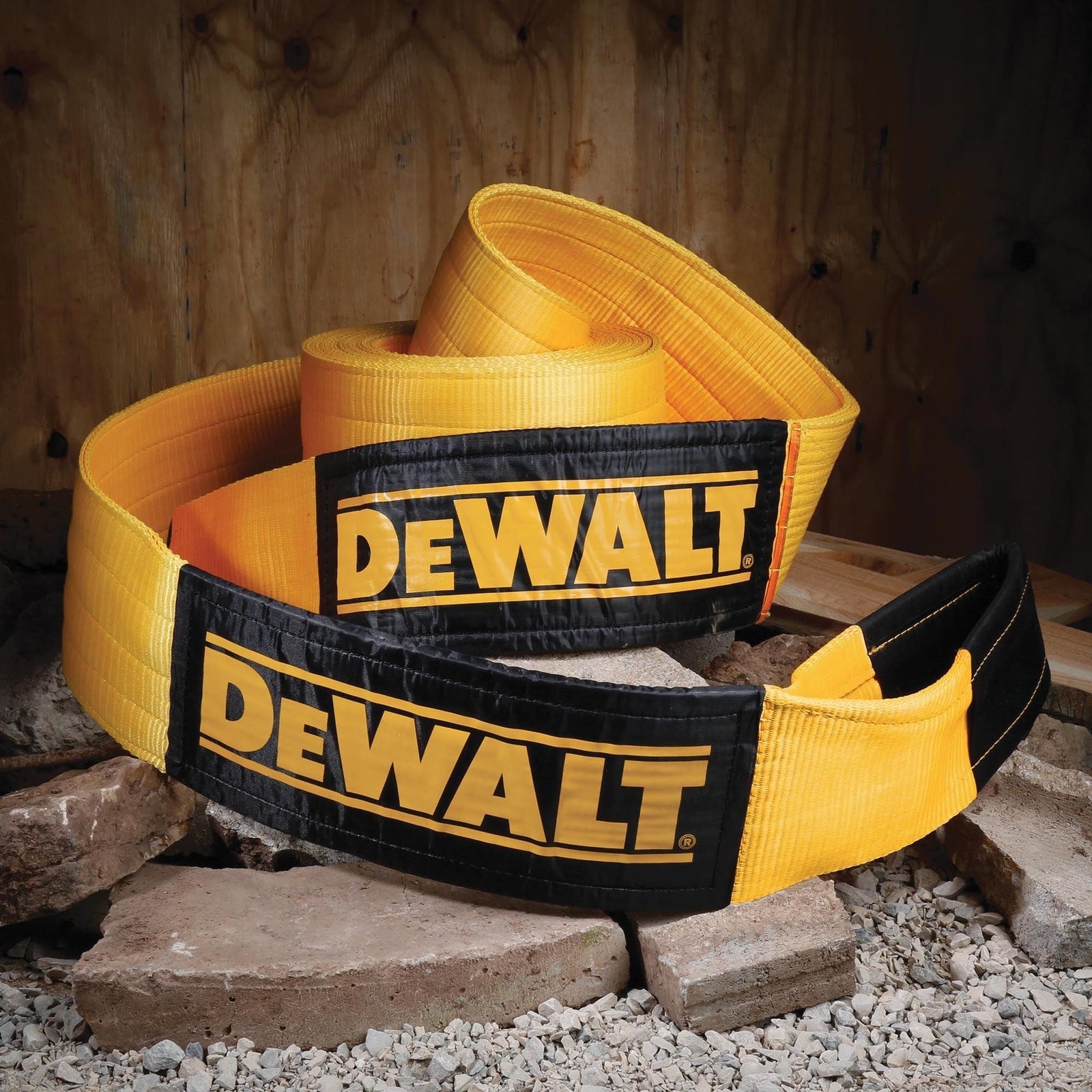 Heavy-Duty 75000-lb Break Strength Looped End Recovery Strap, Yellow, 6-in x 30-ft V6X0 - product image 4