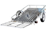 DK2 4x6-ft Single-Axle Open Rail Galvanized Utility Trailer A9D2 - product image 1