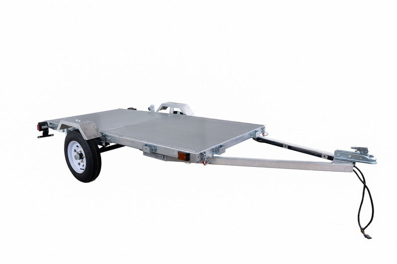 DK2 4x8-ft Single-Axle Galvanized Folding Utility Trailer U9X2