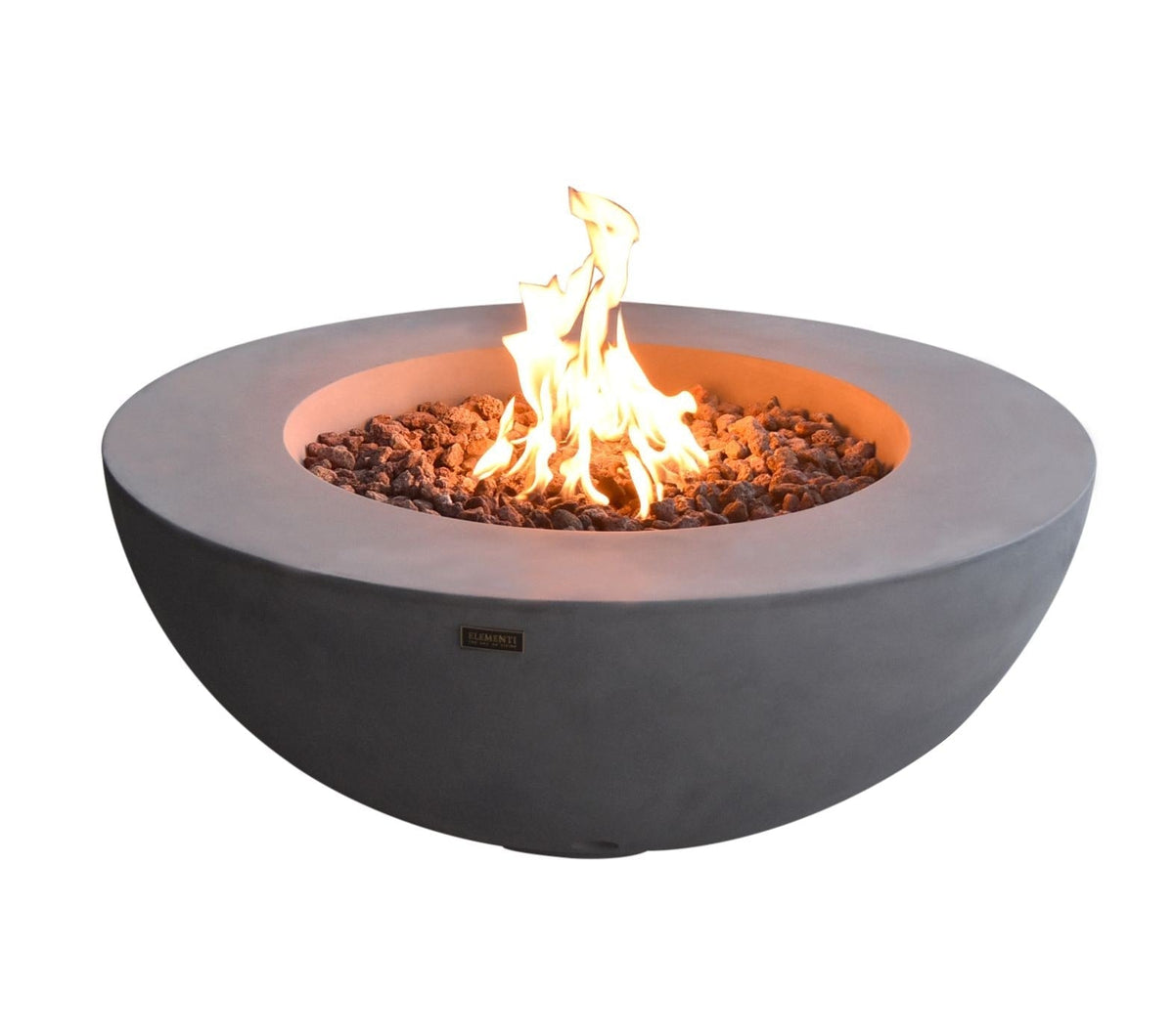 Lunar Bowl Fire Pit, Natural Gas, Light Grey, 45,000 BTU M5F4 - product image 2