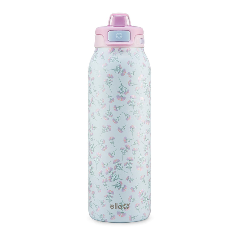 Pop & Fill Reusable Stainless Steel Insulated Water Bottle with Quick Fill Lid, 32-oz, Assorted Colours M1K7