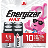 Alkaline D Battery, 6-Pack F5U5 - product image 1