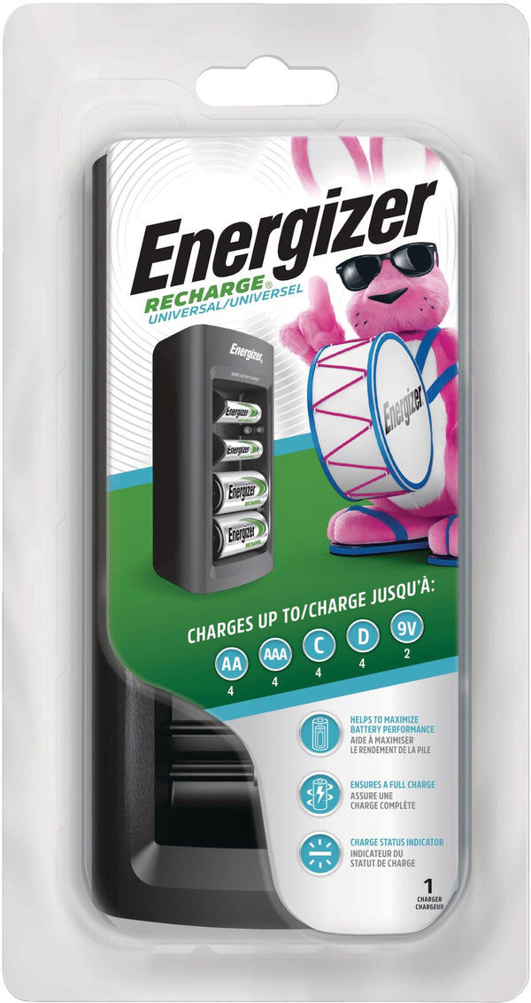 CHFC Universal Battery Charger For NiMH Rechargeable Batteries, AA/AAA/C/D/9V W6N1