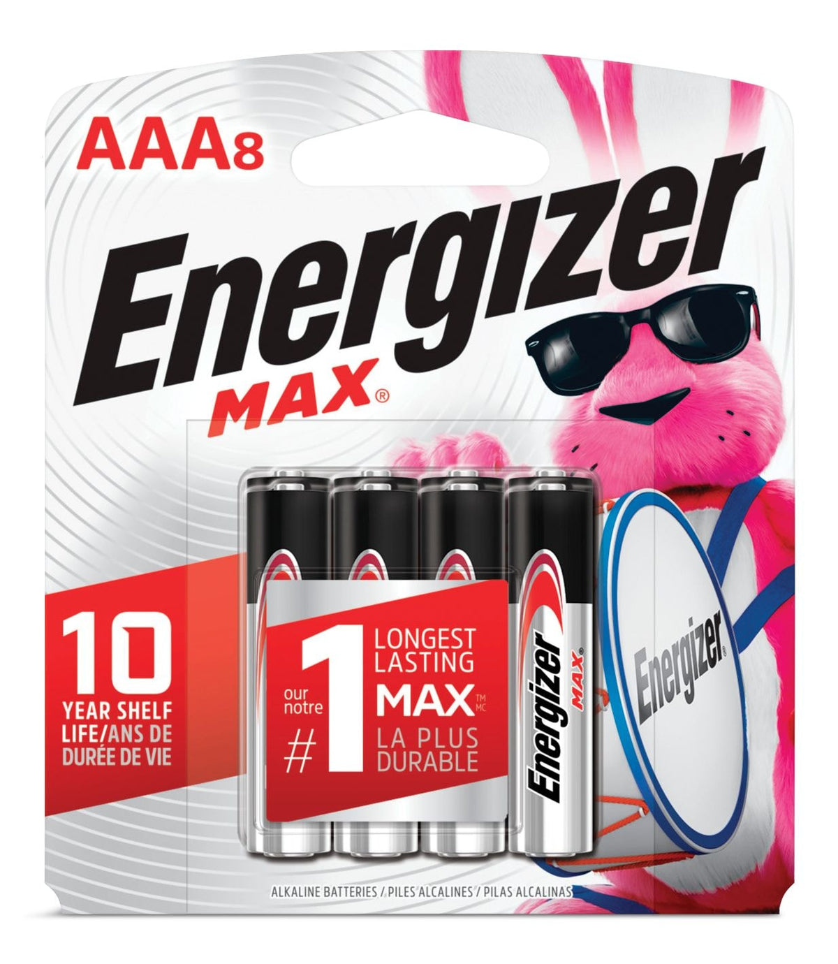 Max 8-pk AAA Alkaline Batteries, Long Lasting, All Purpose G7G3 - product image 2