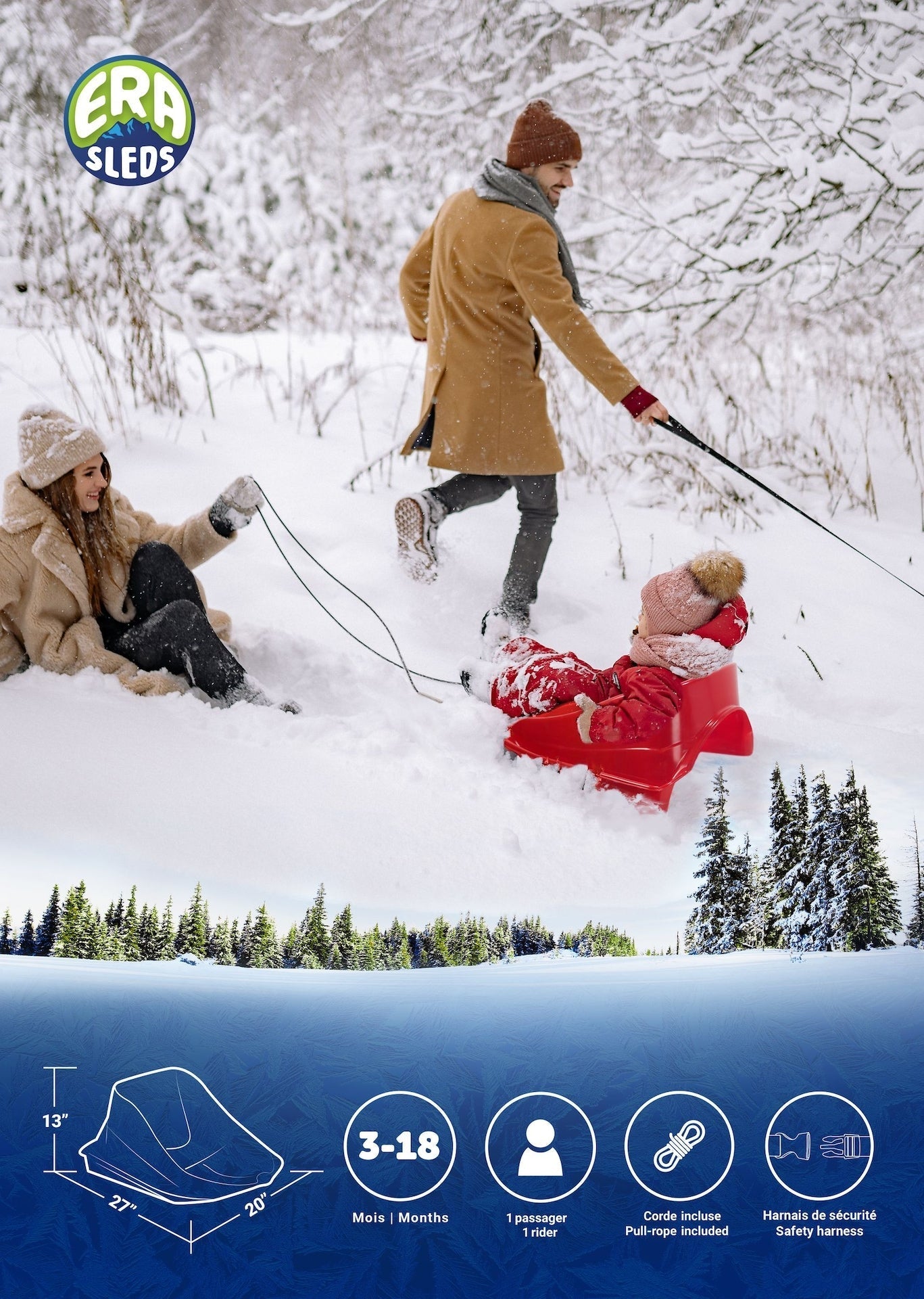 Toddler Snowflake Sled V8S1 - product image 2