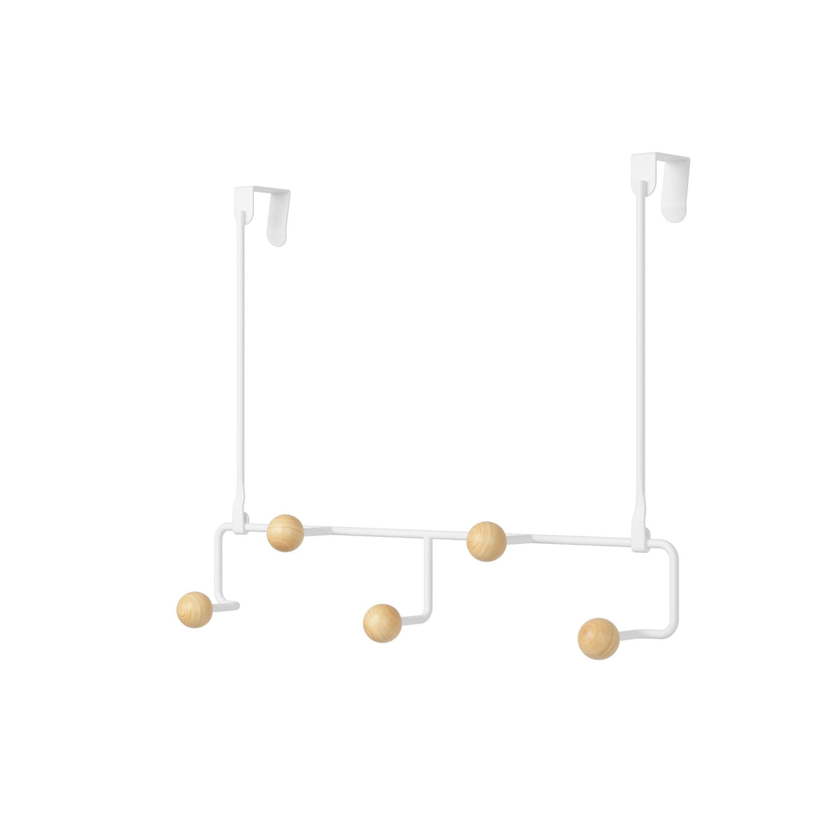 Over The Door 5 Hook, White E6U4 - product image 1