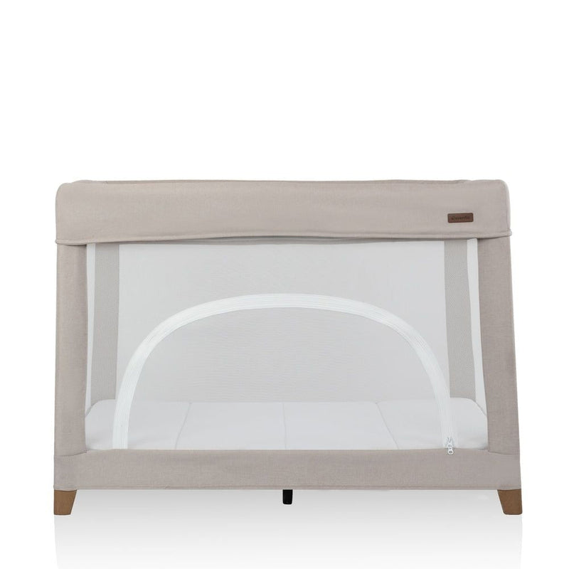 Eris 2-In-1 One Hand Playard withBassinet, Beige Y7G9