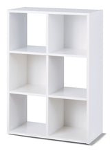 6-Cube Storage Organizer, Bookcase/Bookshelf, White V8U6 - product image 1