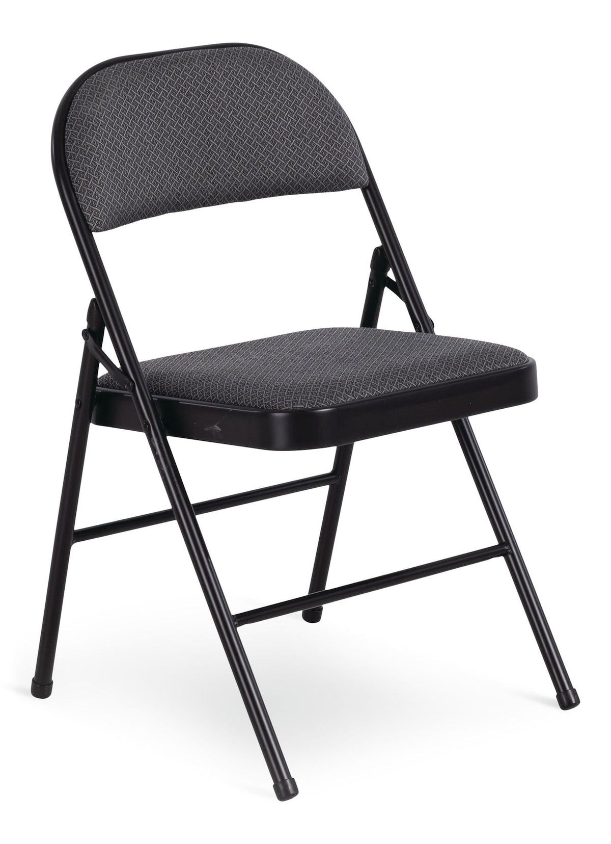 Fabric Folding/Compact Chair, Grey Fabric & Black Frame O5P2 - product image 1