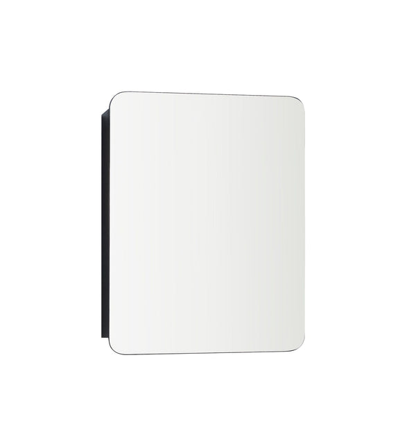 Framed Medicine Cabinet, Black, 20-in x 26-in W7K7