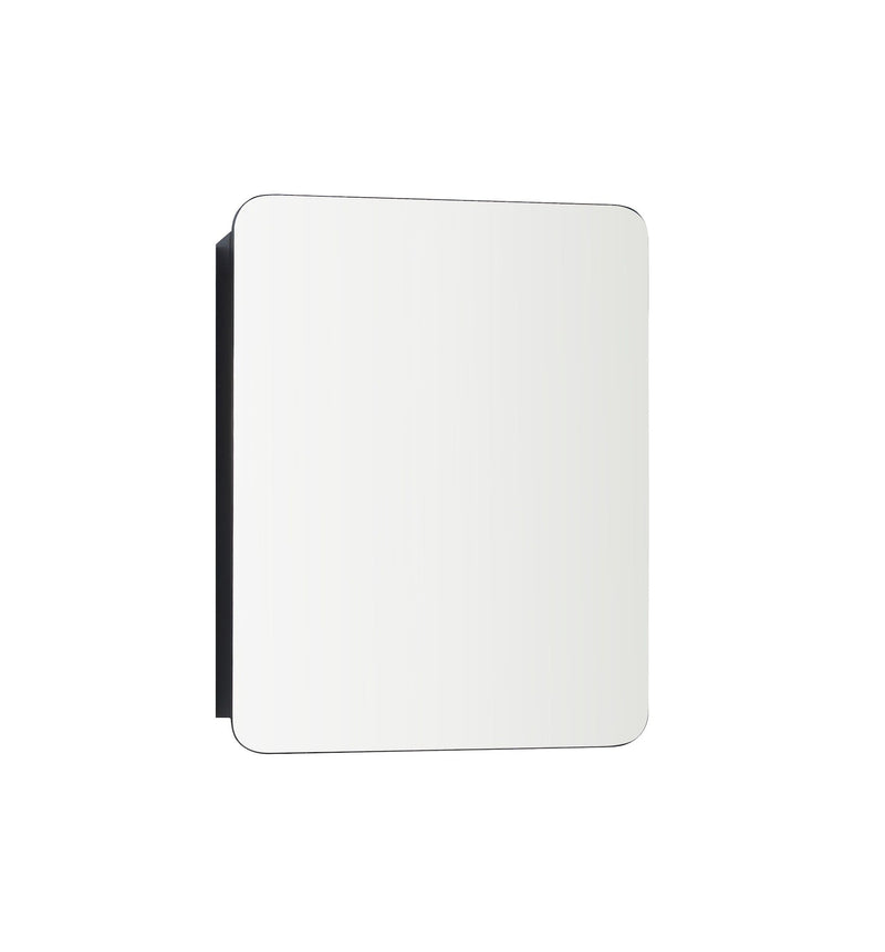 Framed Medicine Cabinet, Black, 20-in x 26-in W7K7